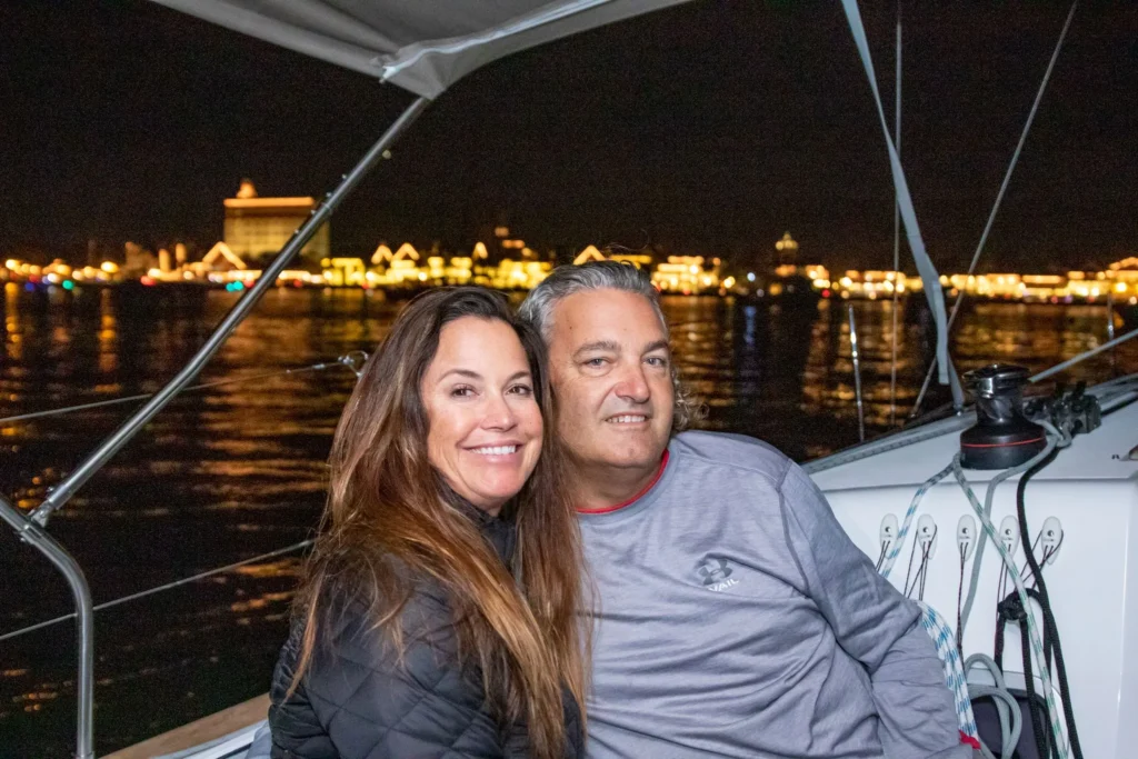 private sailing charter at nights of lights