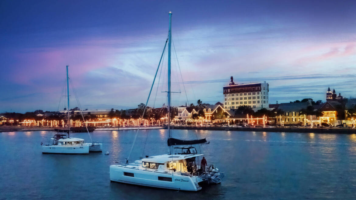 St Augustine Sailing - Nights of Lights - St Augustine downtown - winter time - Sailboats