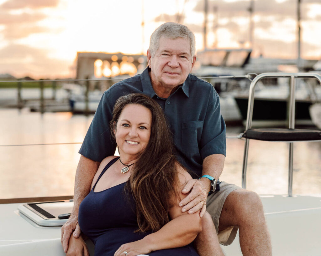 Owners of St Augustine Sailing - Chuck & Rose Ann Points - All Points Yacht Sales - Catamaran - Yacht