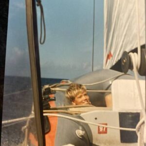 Lance starting his career as Fleet Maintenance manager at age 9 - St Augustine Sailing - Sailboat living - Bahamas