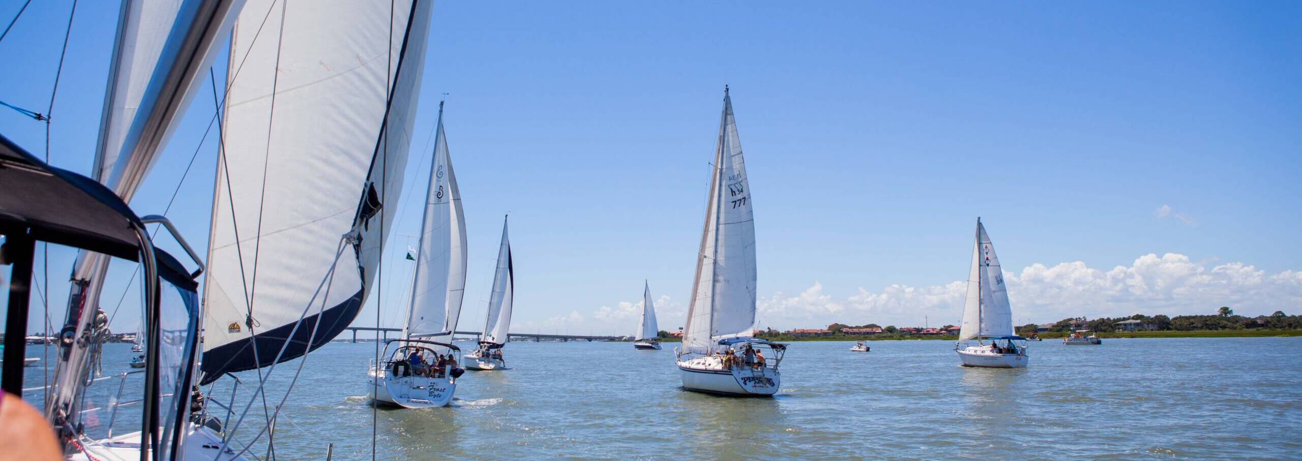 St Augustine Sailing - Sailboats - Regatta -