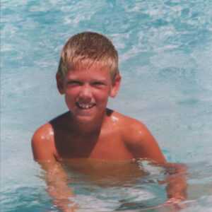 Lance swimming in the ocean - Sailboat Living - St Augustine Sailing - Bahamas