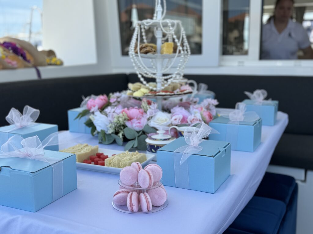 High Tea Adventure: A Legacy of Love - Sailing Excursion table setting- St Augustine Sailing - All Little Cute Things - Tea Party - Mothers Day - Things to do with mom - girls day - girly - little girls - porcelain