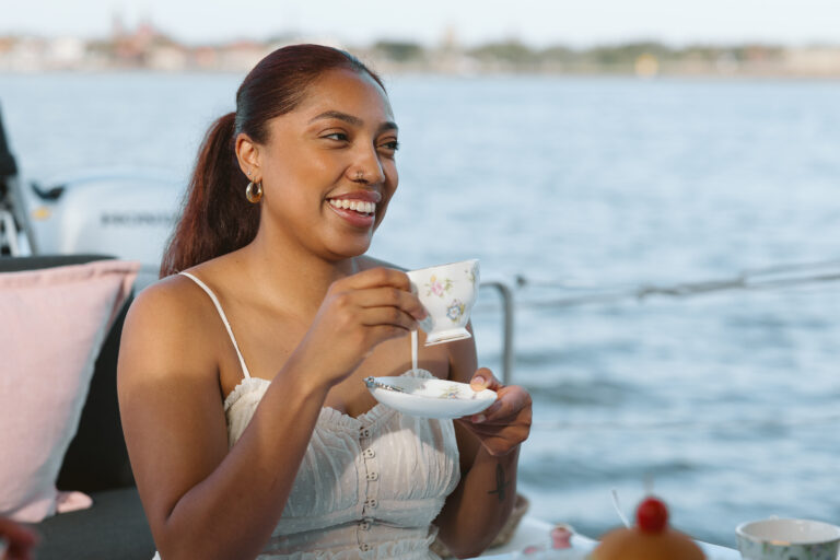 Mariners Book Club aboard a luxury sailing yacht