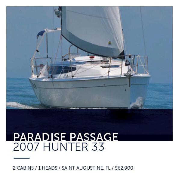2007 Hunter 33 Paradise Passage For Sale