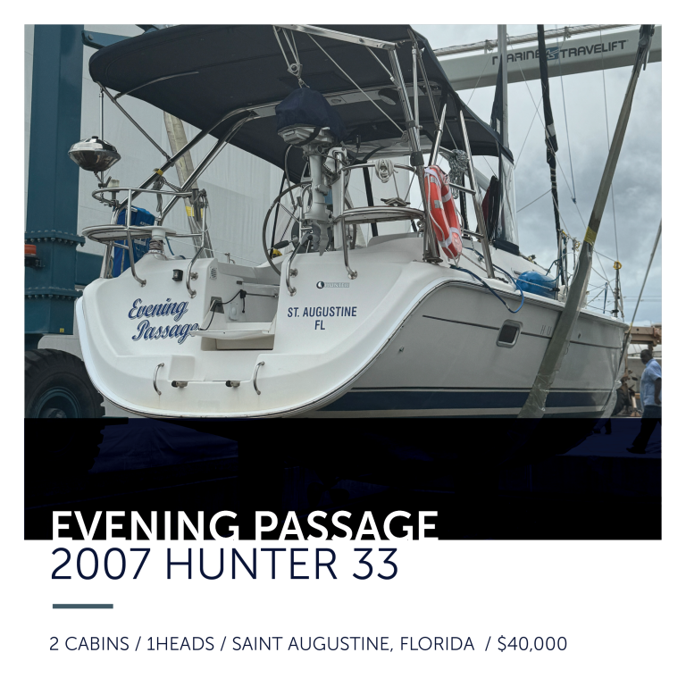 2007 Hunter 36 - Evening Passage - All Points Yacht Sales - Rose Ann Points 904-501-1532 16