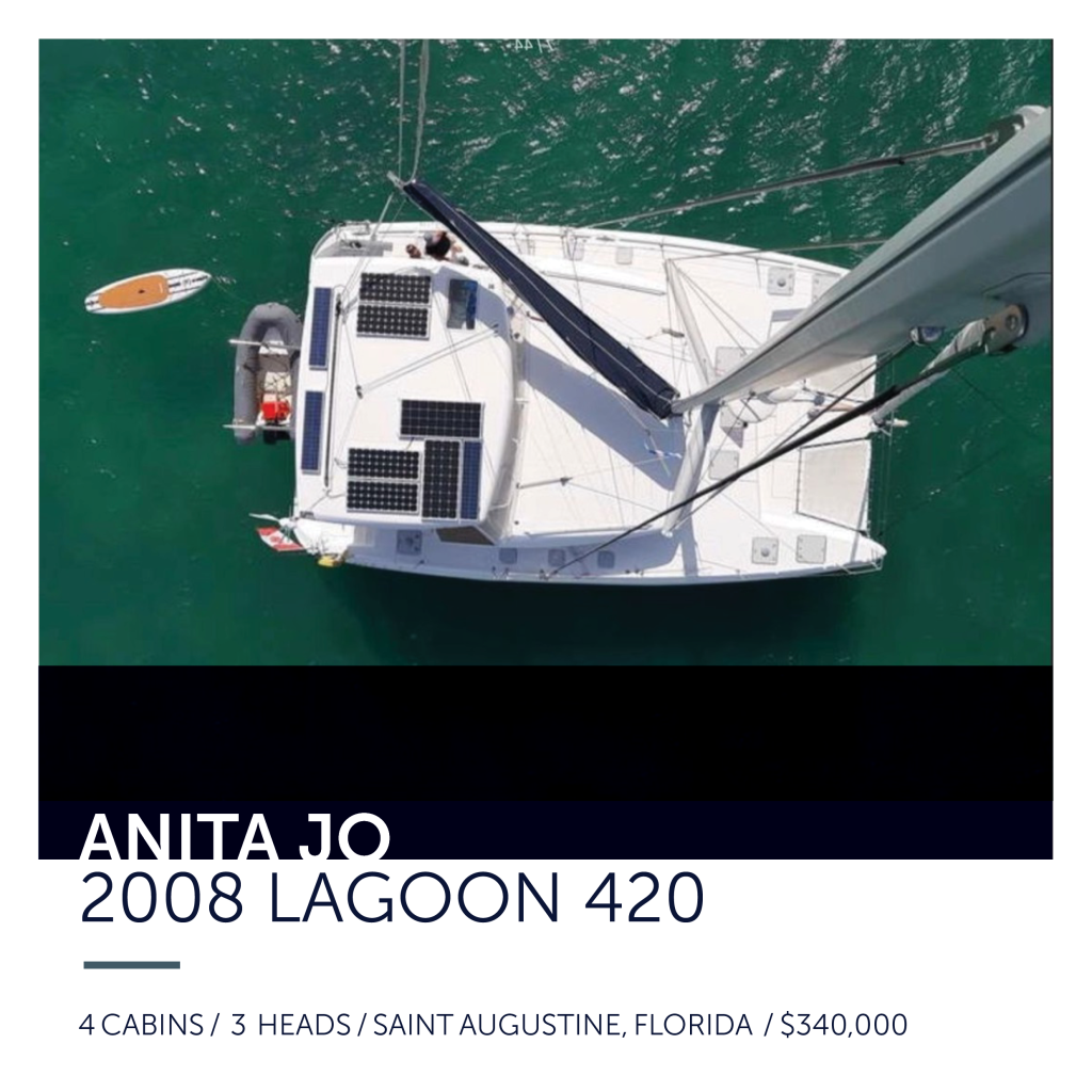 2008 Lagoon 420 Anita Jo 340000