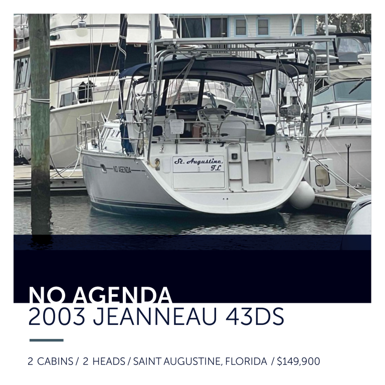 2003 Jeanneau 43 DS No Agenda