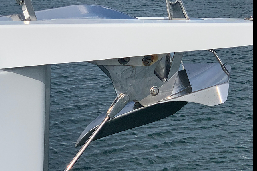 Anchor on bow sprit