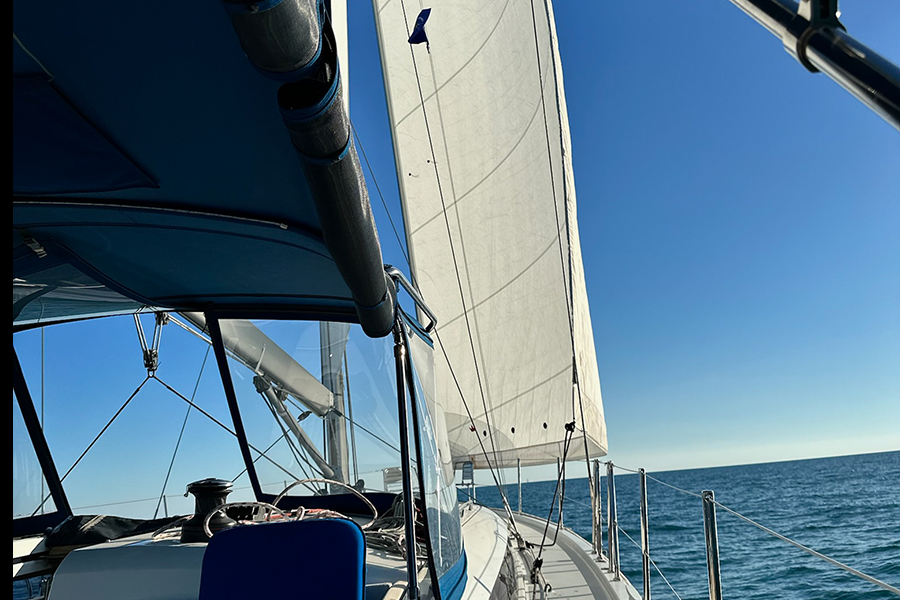 Head Sail Underway
