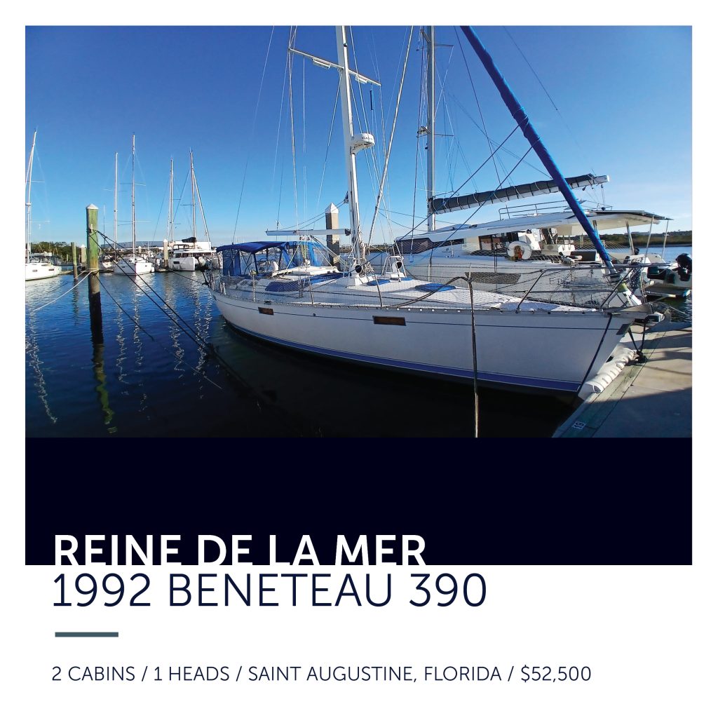 1992 Beneteau 390 - Reine De La Mer - All Points Yacht Sales - 904-717-1288
