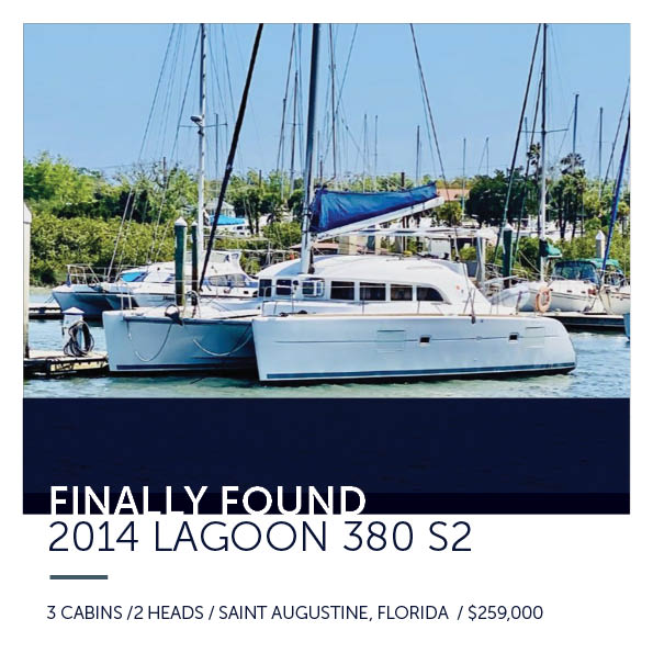 Finally Found - 2014 Lagoon 380 S2 - All Points Yacht Sales - 904-717-1722