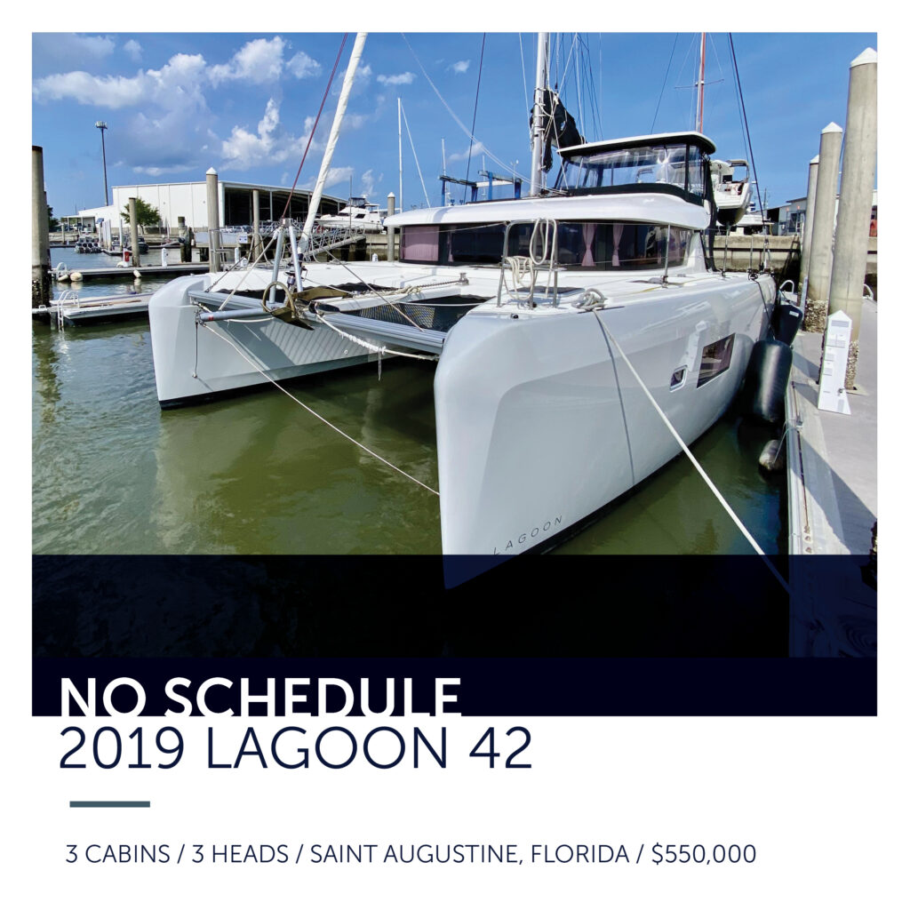 2019 Lagoon 42 - No Schedule - All Points Yacht Sales - 904-717-1288
